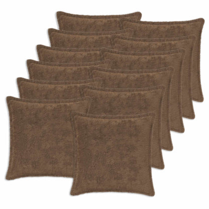 Cushion Cover 12 pcs HOUTEN Light Brown 50 x 50 cm