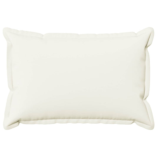 Cushion Cover 6 pcs HOUTEN White 50 x 70 cm Faux Linen