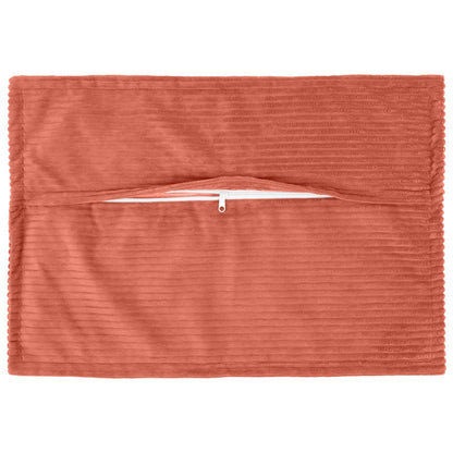 Cushion Cover 6 pcs HOUTEN Red Orange 50 x 70 cm Corduroy
