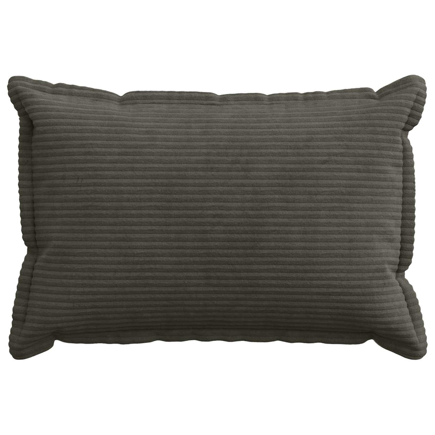 Cushion Cover 2 pcs HOUTEN Anthracite 50 x 70 cm Corduroy