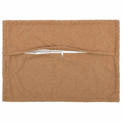 Cushion Cover 6 pcs HOUTEN Beige 50 x 70 cm Bouclé