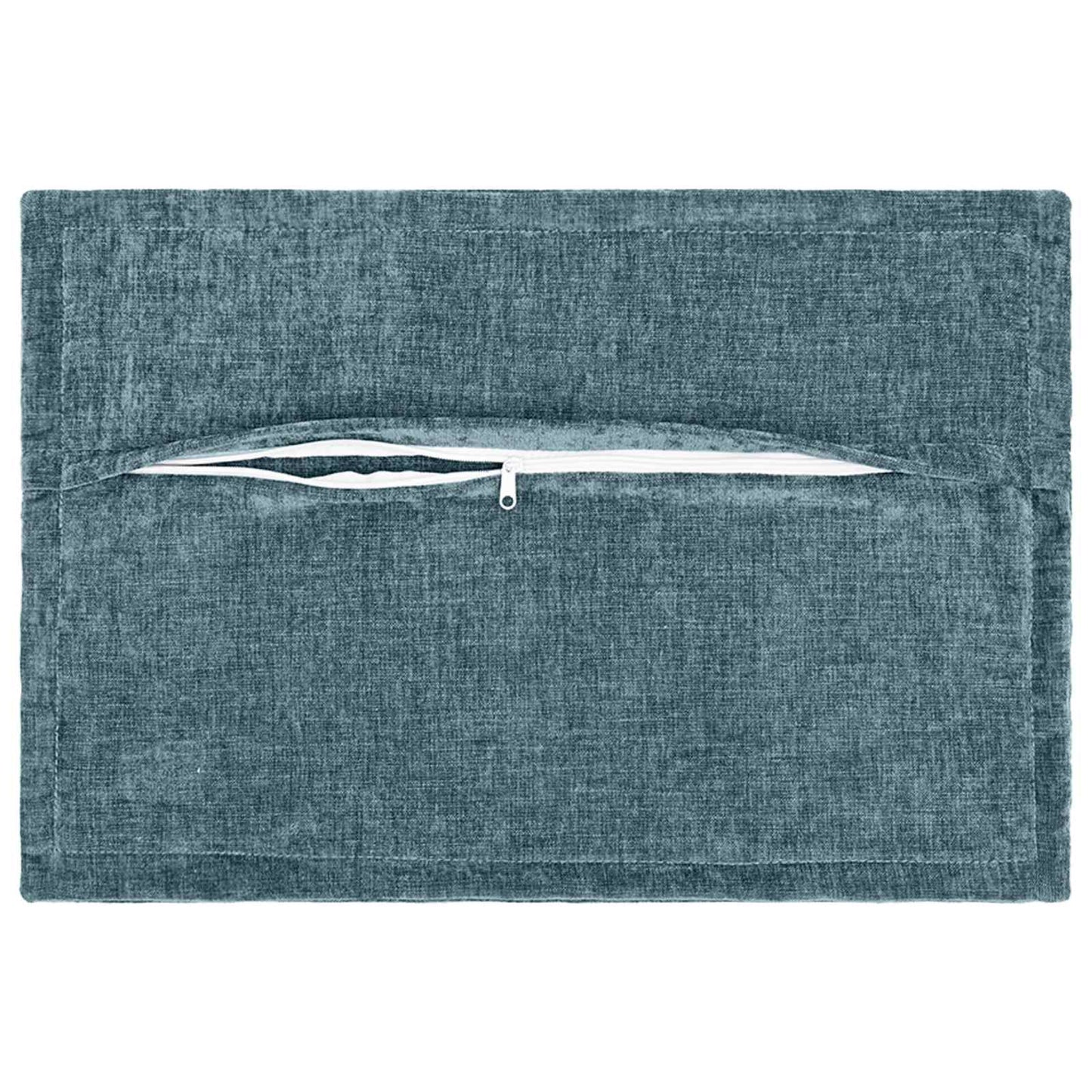 Cushion Cover 2 pcs HOUTEN Blue 50 x 70 cm Chenille Fabric