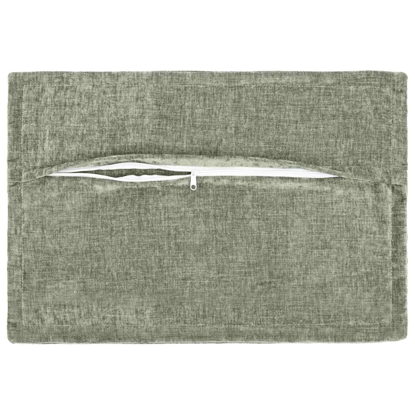 Cushion Cover 6 pcs HOUTEN Green 50 x 70 cm Chenille Fabric
