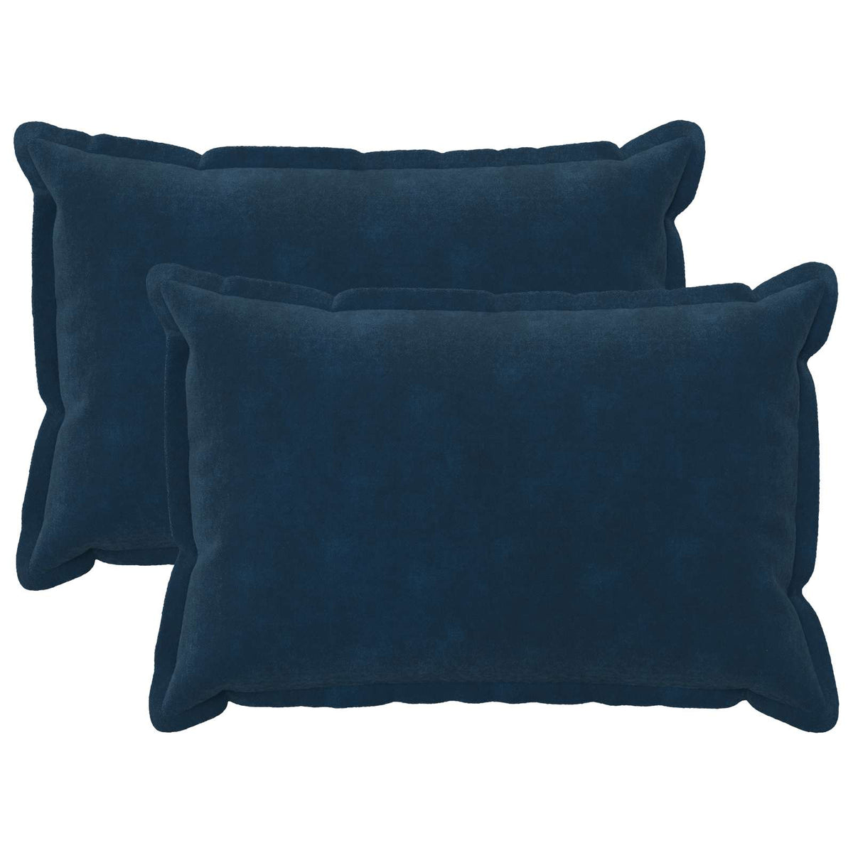 Cushion Cover 2 pcs HOUTEN Blue 50 x 70 cm Microfiber Fleece