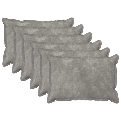 Cushion Cover 6 pcs HOUTEN Light Grey 50 x 70 cm