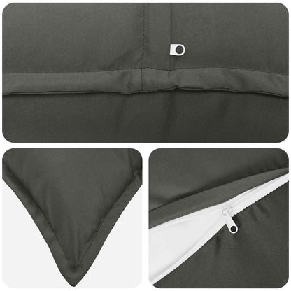 Cushion Cover 6 pcs HOUTEN Anthracite 50 x 70 cm Polyester