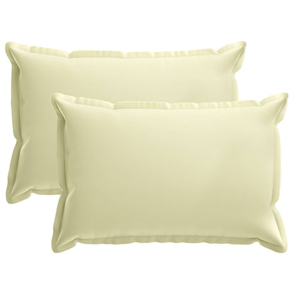 Cushion Cover 2 pcs HOUTEN Cream 50 x 70 cm Polyester