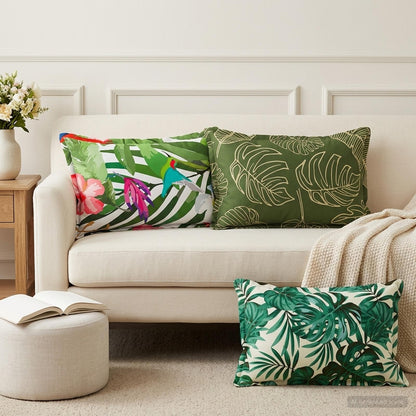 Cushion Cover 2 pcs HOUTEN Multicolour 50 x 70 cm Polyester