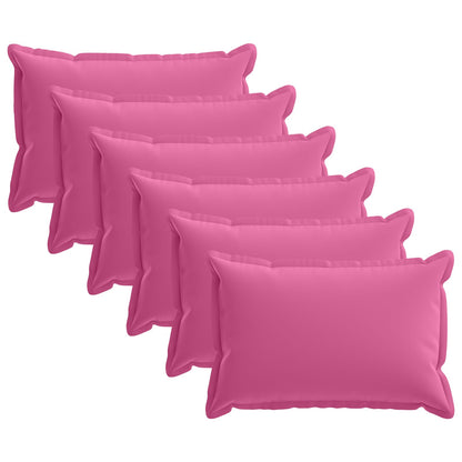 Cushion Cover 6 pcs HOUTEN Pink 50 x 70 cm Polyester