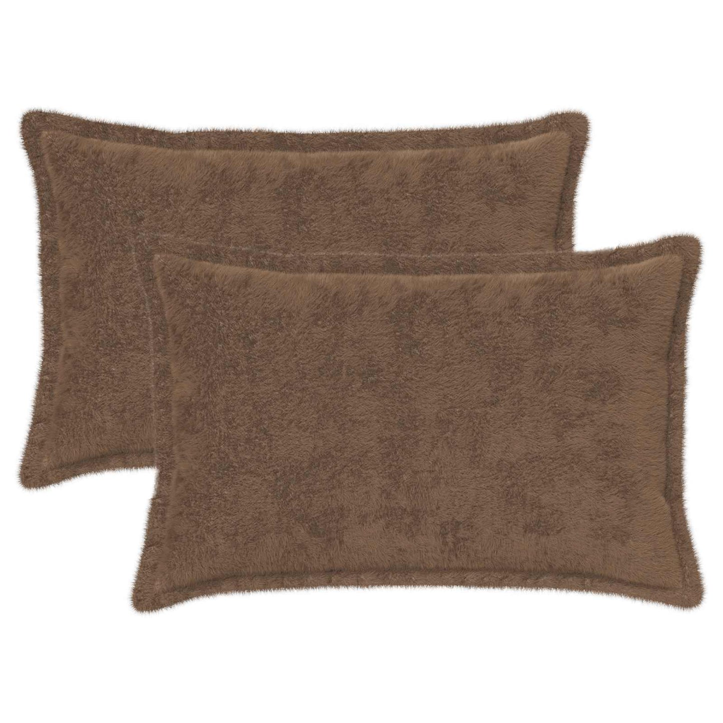 Cushion Cover 2 pcs HOUTEN Light Brown 50 x 70 cm