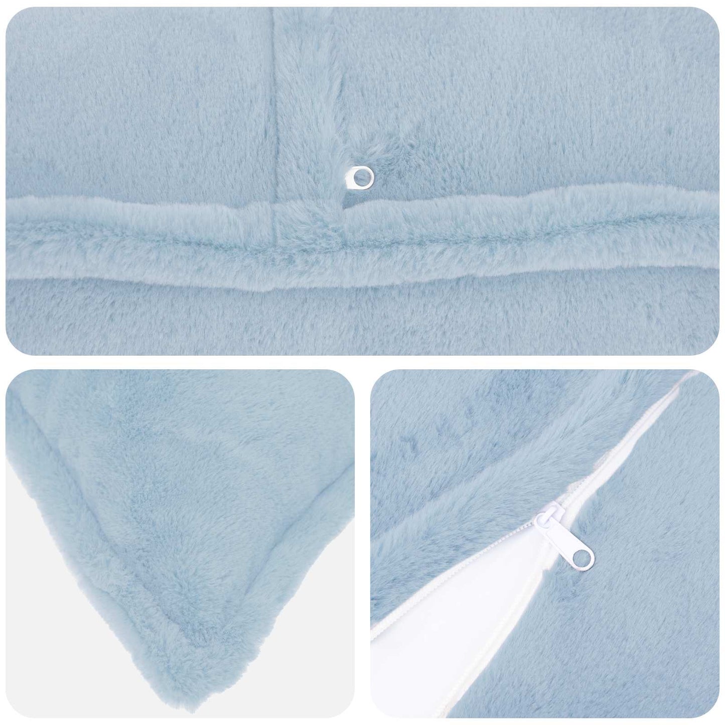 Cushion Cover 2 pcs HOUTEN Light Blue 50 x 70 cm