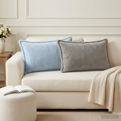 Cushion Cover 2 pcs HOUTEN Light Blue 50 x 70 cm