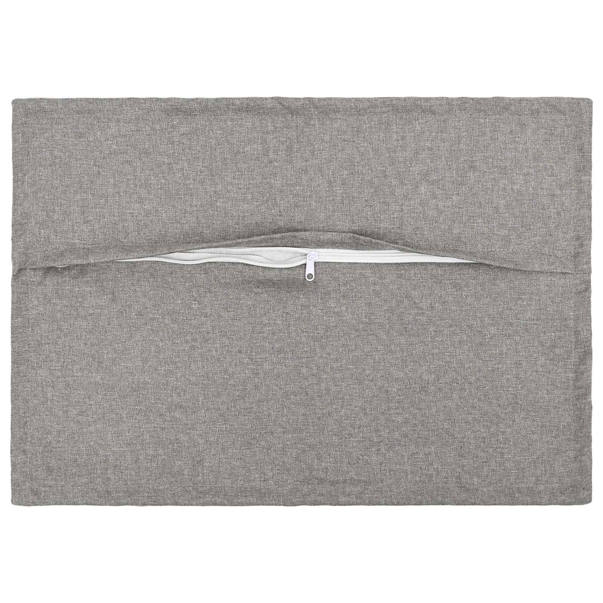 Cushion Cover 2 pcs HOUTEN Cloud Grey 50 x 75 cm Faux Linen