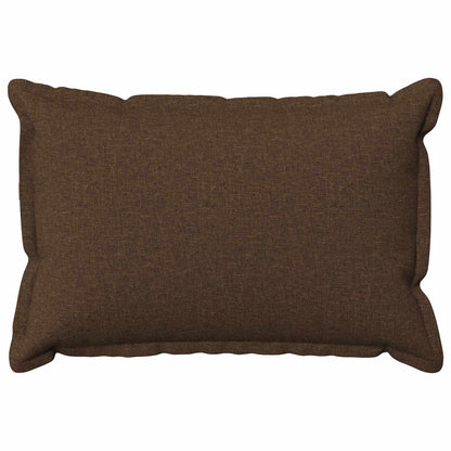 Cushion Cover 6 pcs HOUTEN Brown 50 x 75 cm Faux Linen