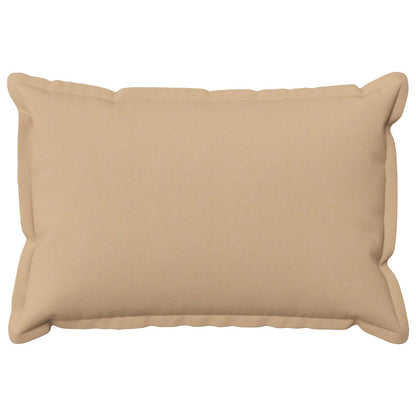 Cushion Cover 6 pcs HOUTEN Cream 50 x 75 cm Faux Linen