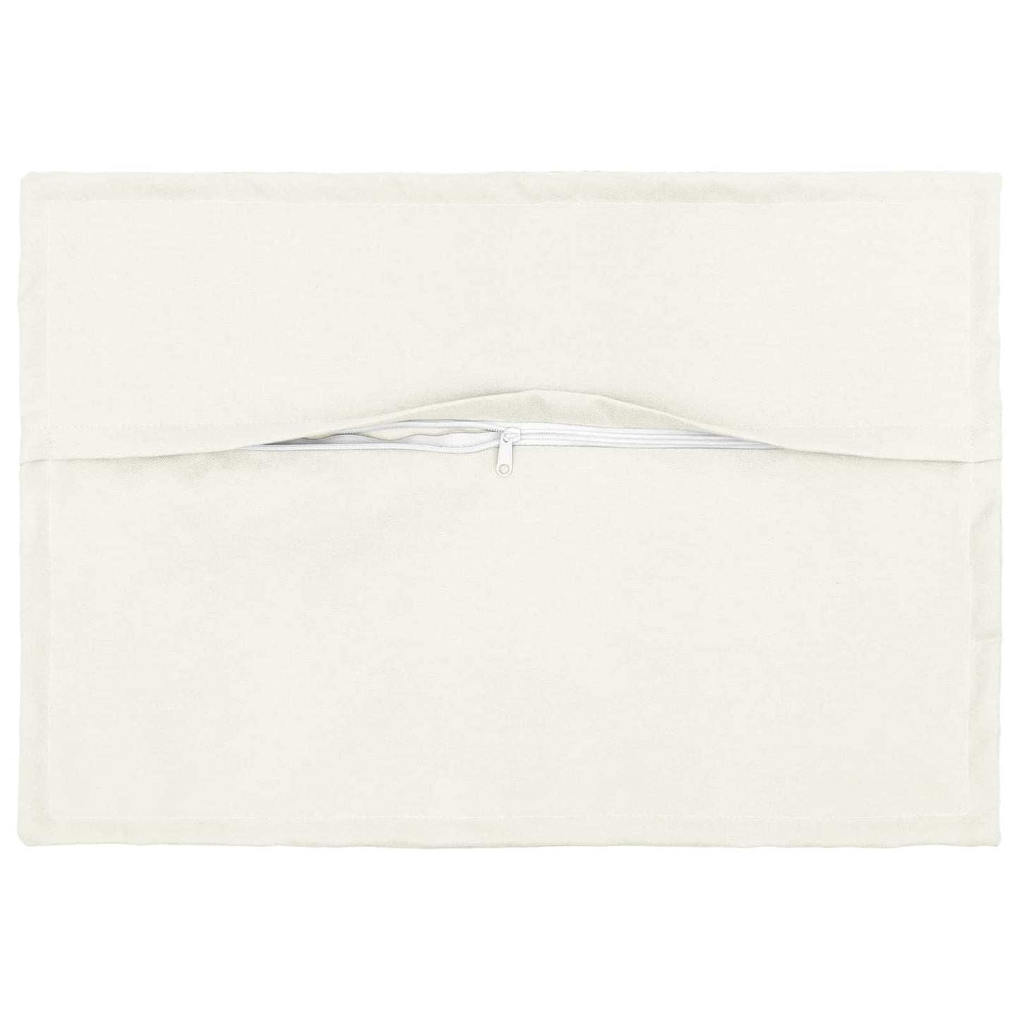 Cushion Cover 6 pcs HOUTEN White 50 x 75 cm Faux Linen