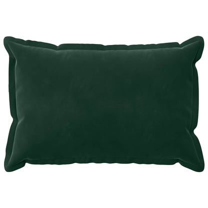 Cushion Cover 6 pcs HOUTEN Dark Green 50 x 75 cm Velvet