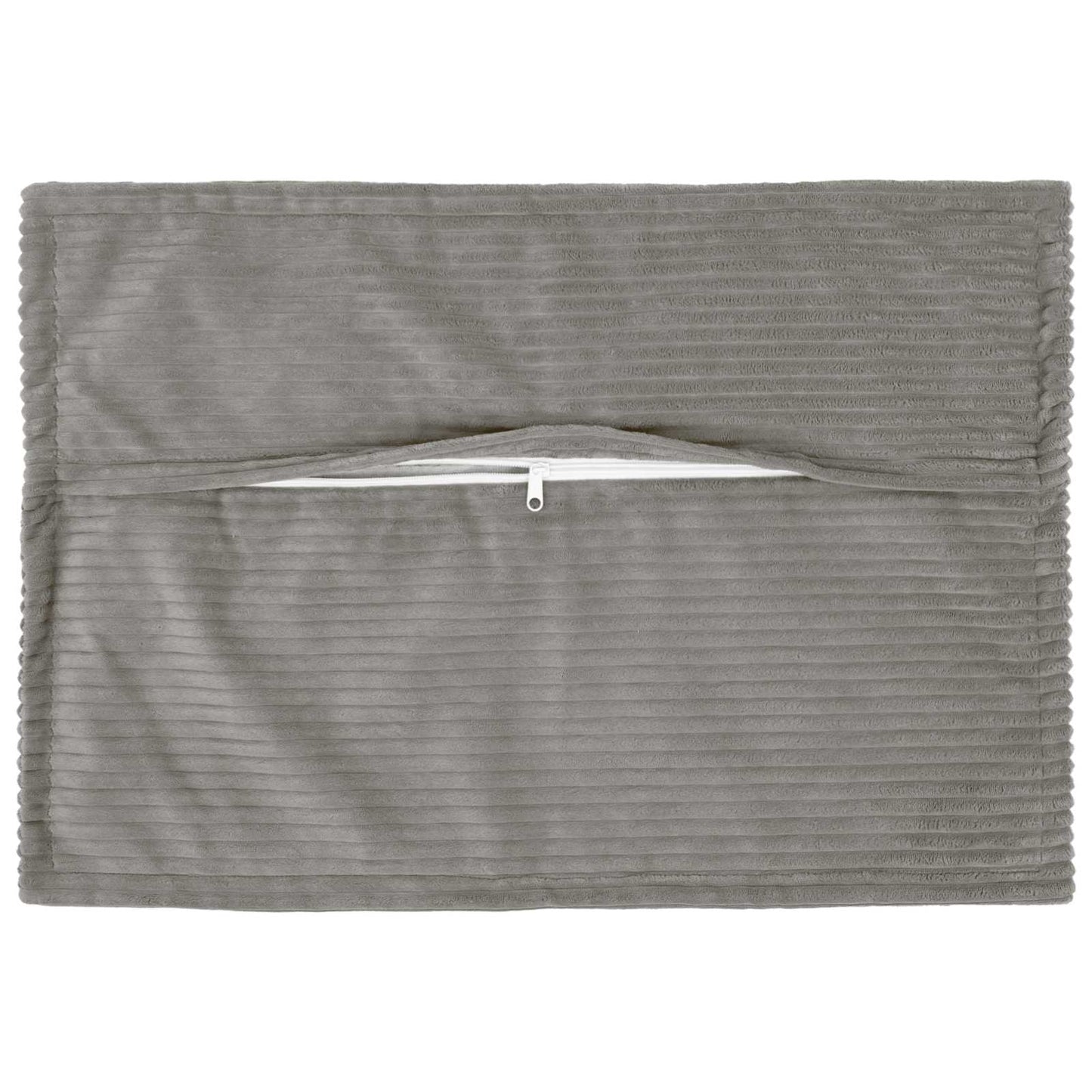 Cushion Cover 2 pcs HOUTEN Light Grey 50 x 75 cm Corduroy