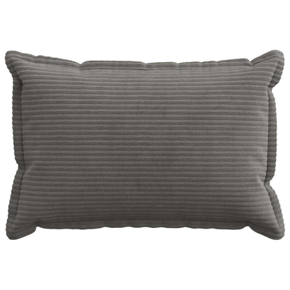 Cushion Cover 2 pcs HOUTEN Dark Grey 50 x 75 cm Corduroy