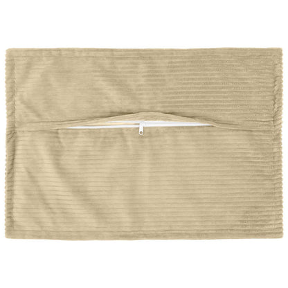 Cushion Cover 6 pcs HOUTEN Light Green Grey 50 x 75 cm Corduroy