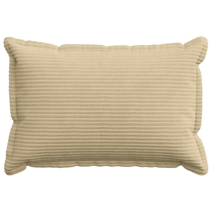Cushion Cover 6 pcs HOUTEN Light Green Grey 50 x 75 cm Corduroy