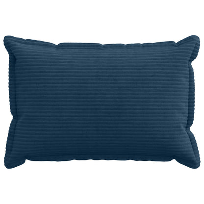 Cushion Cover 2 pcs HOUTEN Navy Blue 50 x 75 cm Corduroy