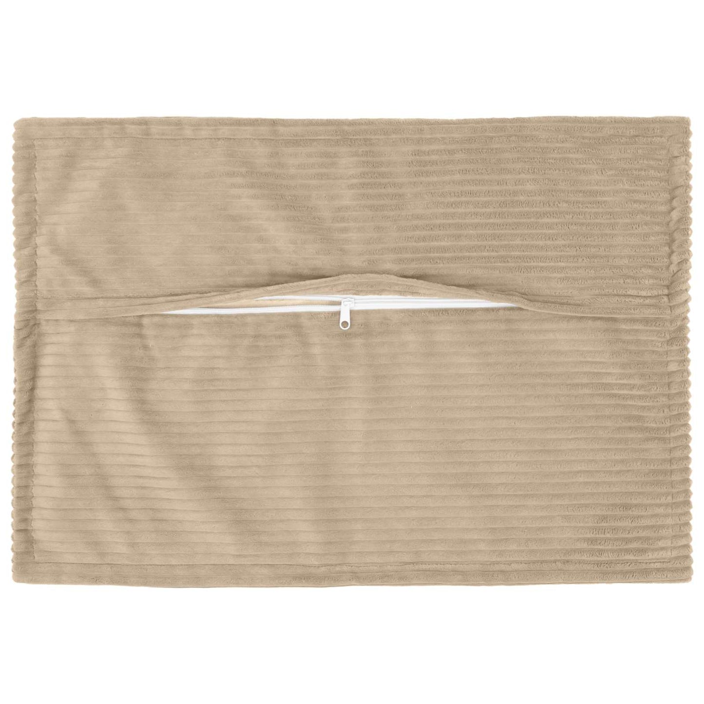 Cushion Cover 6 pcs HOUTEN Taupe 50 x 75 cm Corduroy