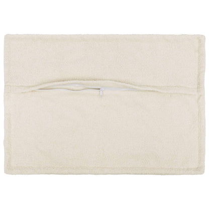 Cushion Cover 2 pcs HOUTEN Cream 50 x 75 cm Bouclé