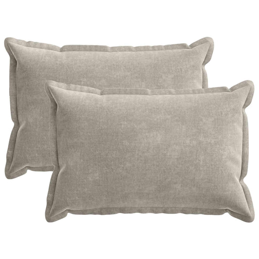 Cushion Cover 2 pcs HOUTEN Light Grey 50 x 75 cm
