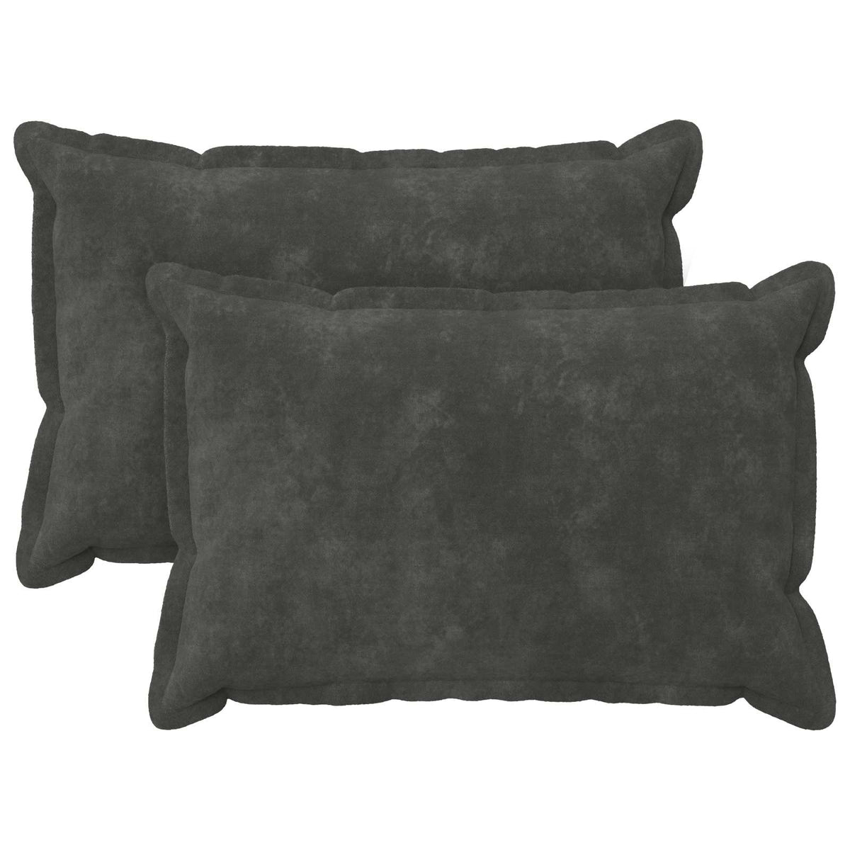 Cushion Cover 2 pcs HOUTEN Anthracite 50 x 75 cm