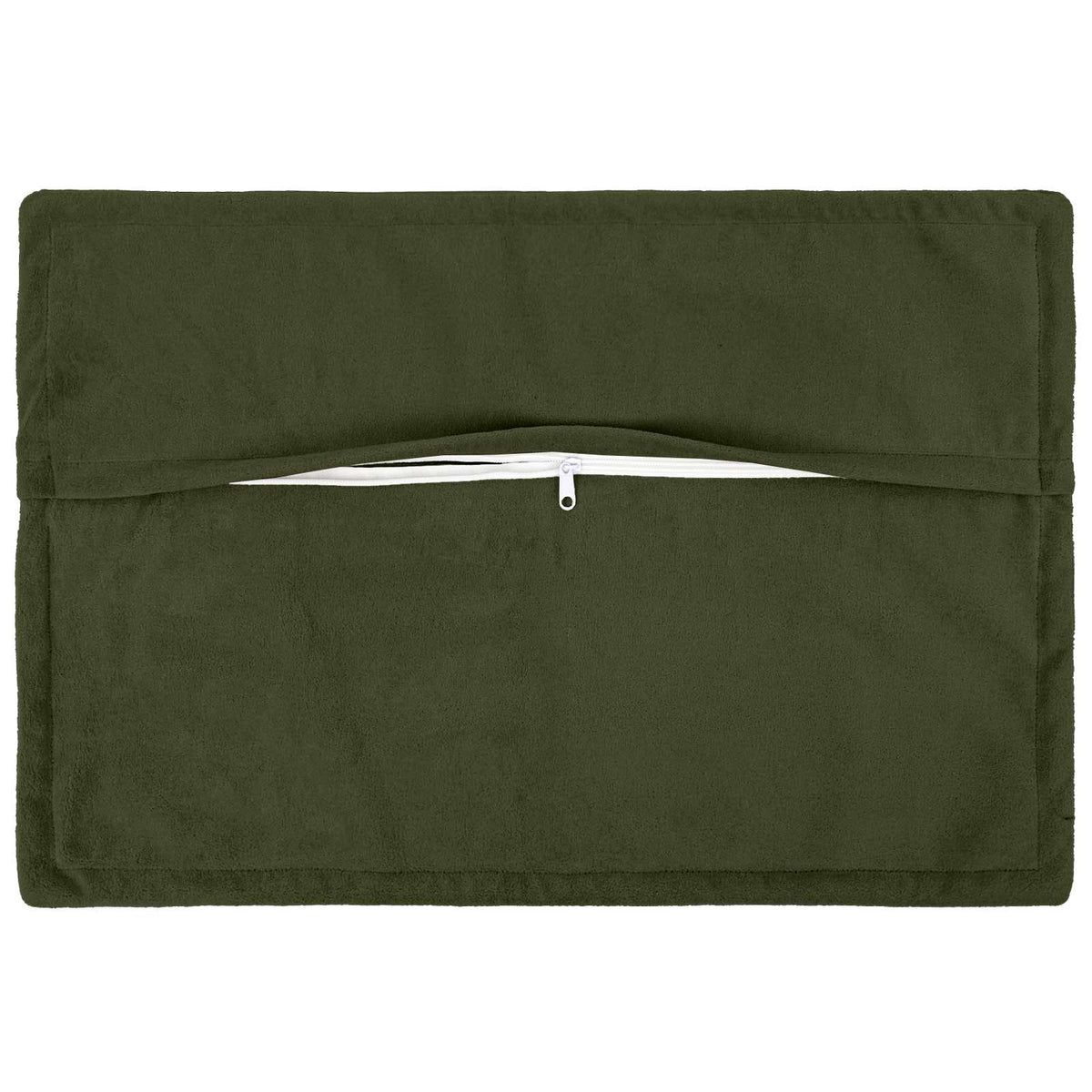 Cushion Cover 2 pcs HOUTEN Green 50 x 75 cm Microfiber Fleece