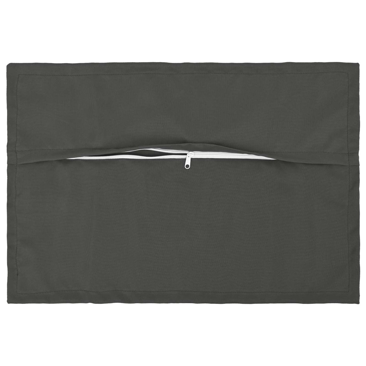 Cushion Cover 2 pcs HOUTEN Anthracite 50 x 75 cm Polyester