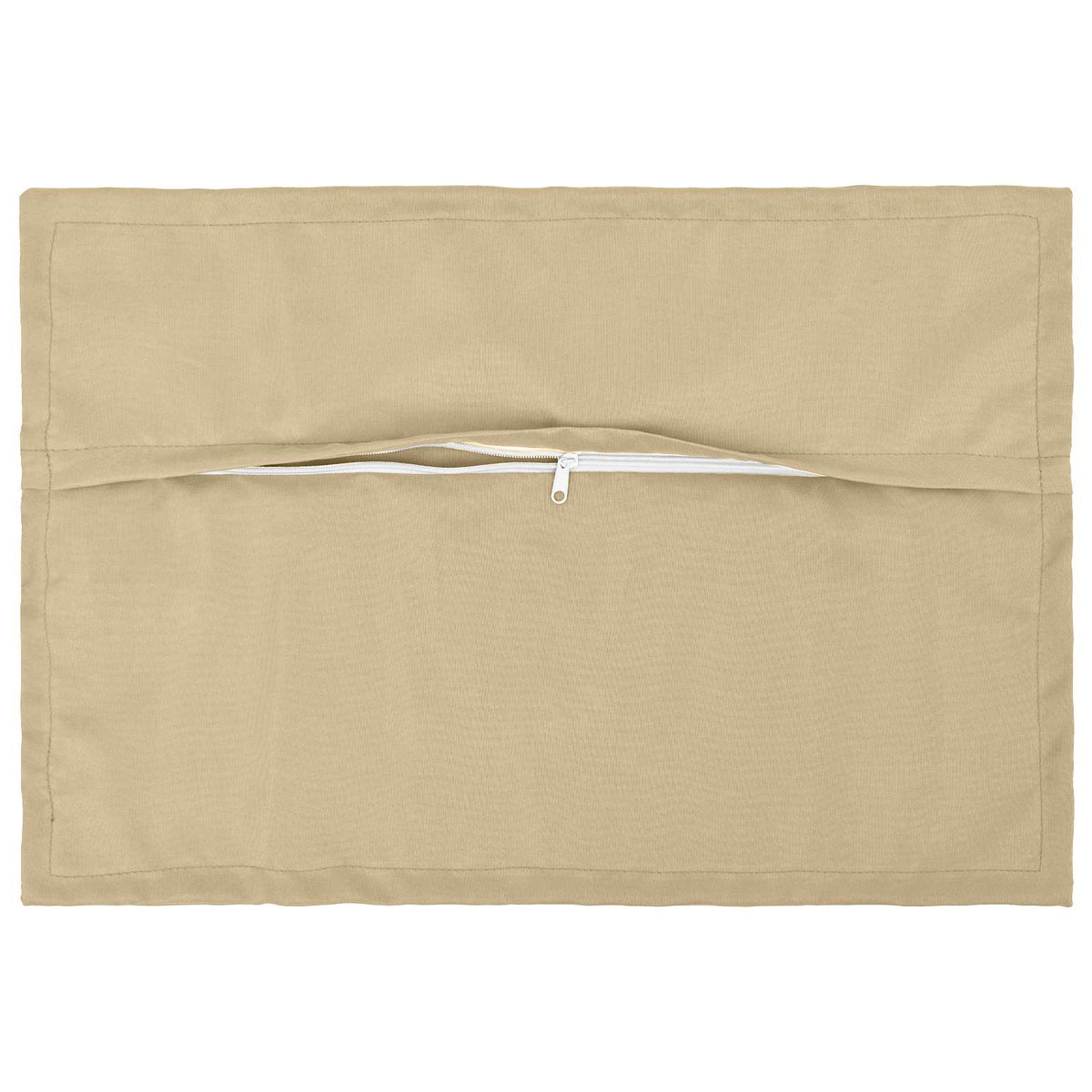 Cushion Cover 2 pcs HOUTEN Beige 50 x 75 cm Polyester