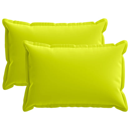 Cushion Cover 2 pcs HOUTEN Bright Green 50 x 75 cm Polyester