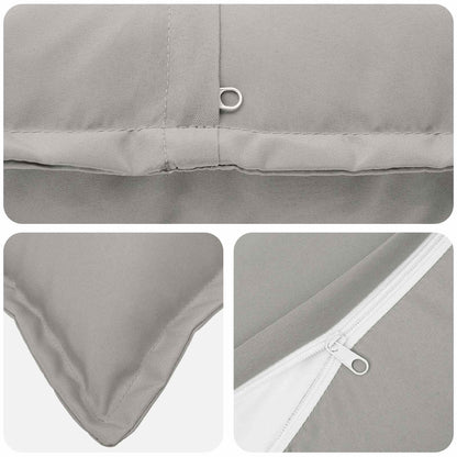 Cushion Cover 6 pcs HOUTEN Grey 50 x 75 cm Polyester