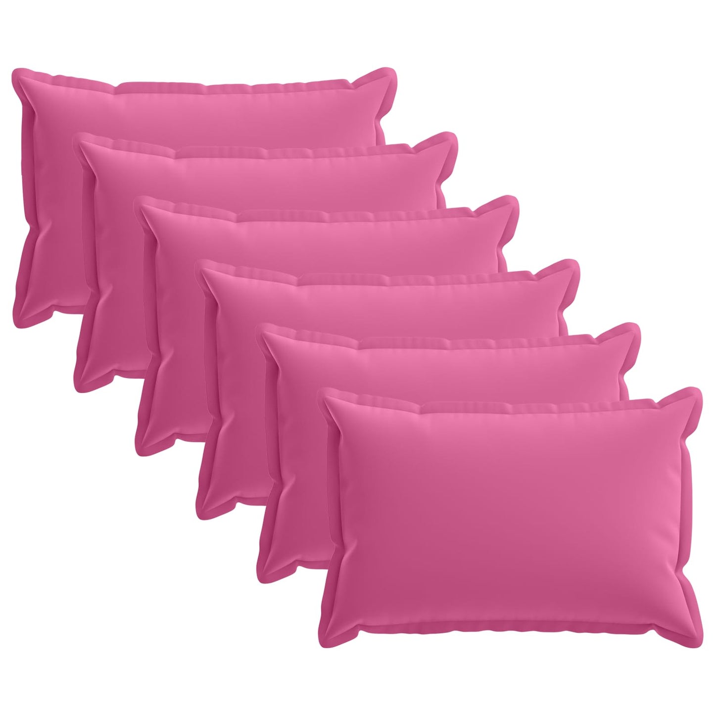 Cushion Cover 6 pcs HOUTEN Pink 50 x 75 cm Polyester