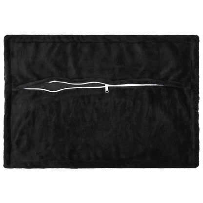 Cushion Cover 6 pcs HOUTEN Black 50 x 75 cm Flannel