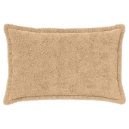 Cushion Cover 6 pcs HOUTEN Cream 50 x 75 cm Faux Rabbit Fur