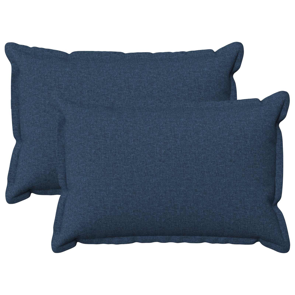 Cushion Cover 2 pcs HOUTEN Blue 50 x 80 cm Faux Linen