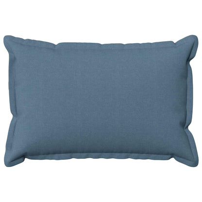 Cushion Cover 6 pcs HOUTEN Jeans Blue 50 x 80 cm Faux Linen