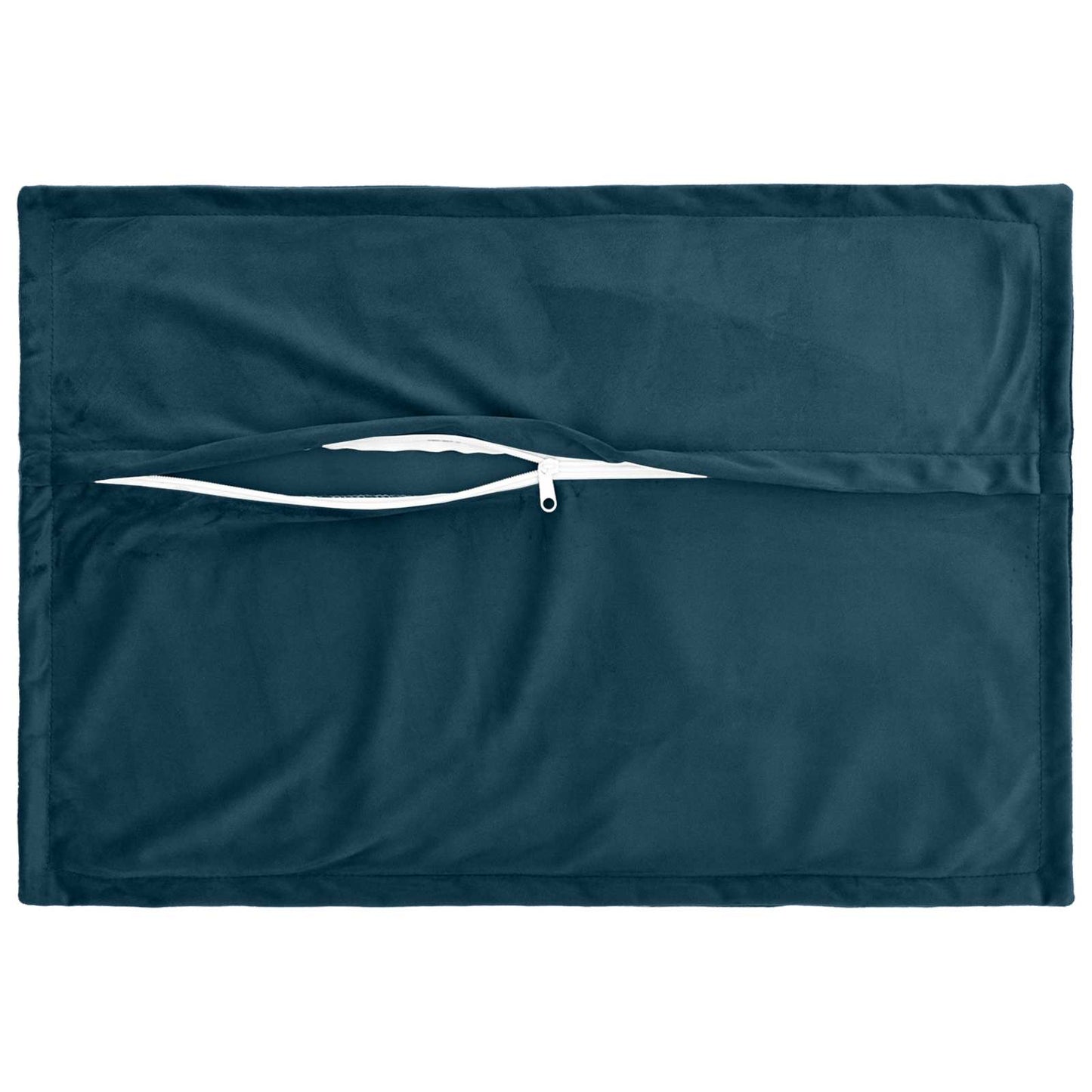 Cushion Cover 6 pcs HOUTEN Blue 50 x 80 cm Velvet