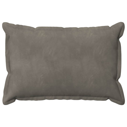 Cushion Cover 2 pcs HOUTEN Light Grey 50 x 80 cm Velvet