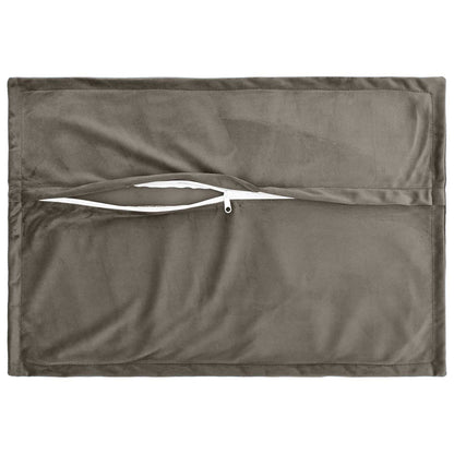 Cushion Cover 6 pcs HOUTEN Light Grey 50 x 80 cm Velvet