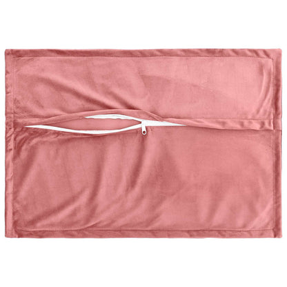 Cushion Cover 2 pcs HOUTEN Pink 50 x 80 cm Velvet