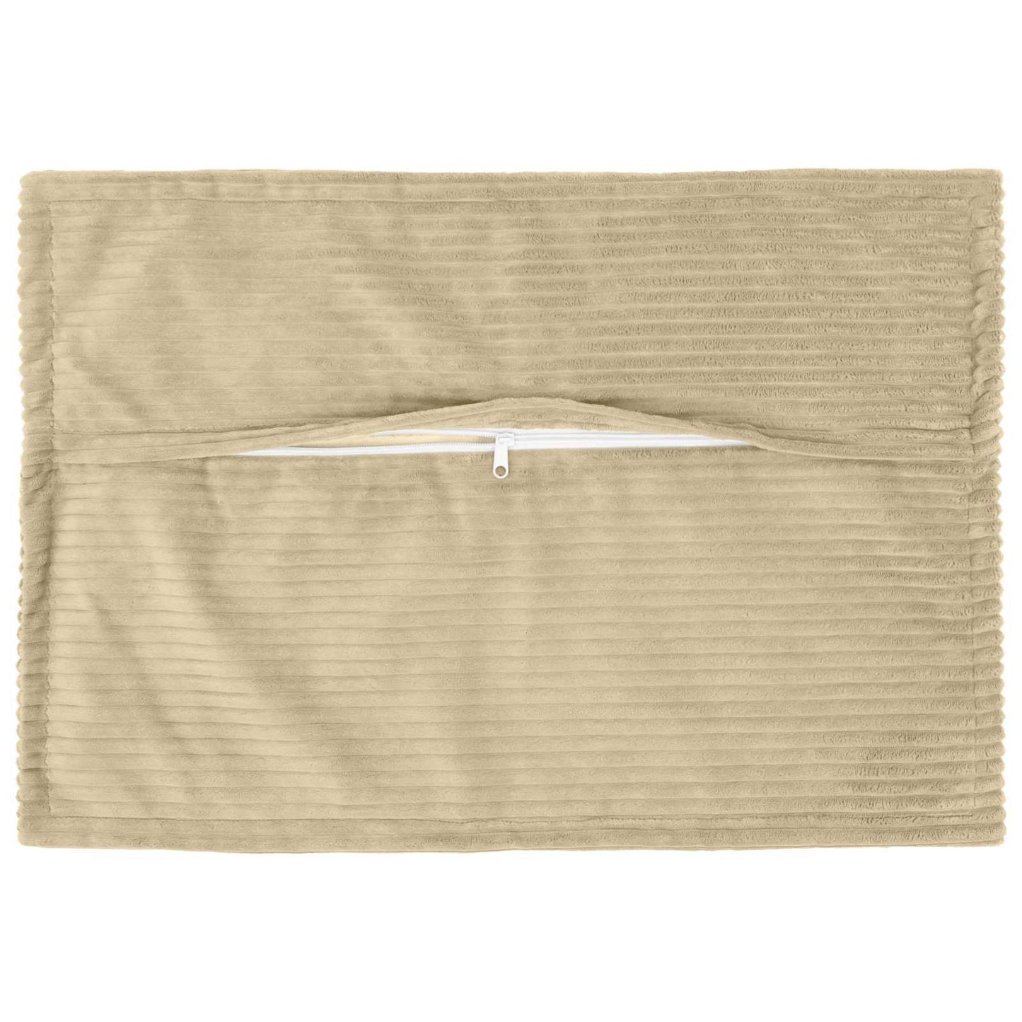 Cushion Cover 2 pcs HOUTEN Light Green Grey 50 x 80 cm Corduroy