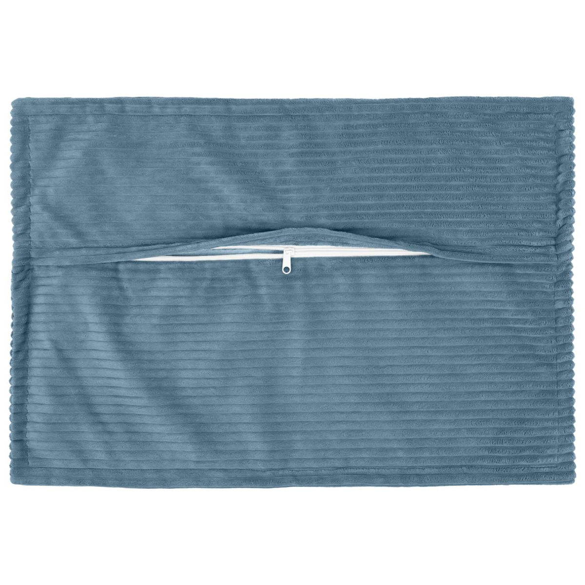 Cushion Cover 2 pcs HOUTEN Blue 50 x 80 cm Corduroy