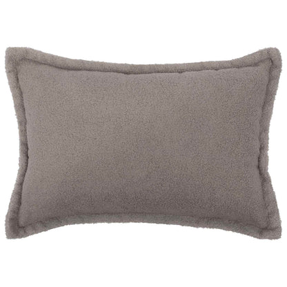 Cushion Cover 6 pcs HOUTEN Light Grey 50 x 80 cm Bouclé