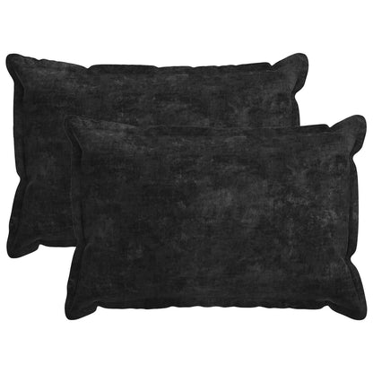 Cushion Cover 2 pcs HOUTEN Anthracite 50 x 80 cm
