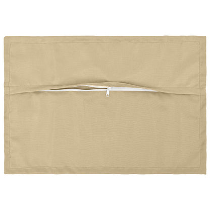 Cushion Cover 2 pcs HOUTEN Beige 50 x 80 cm Polyester