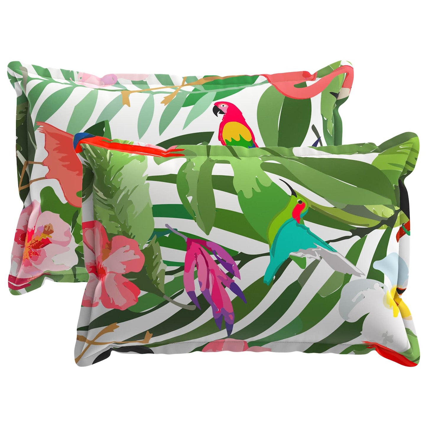 Cushion Cover 2 pcs HOUTEN Multicolour 50 x 80 cm Polyester